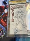 Avengers X-sanction 1 Cgc 9 8  Original Art Alex Saviuk Signed Sketched Sketch