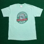 Vintage Moosehead Beer Shirt Mens L Green Canadian Lager Beer World Logo 90s Usa