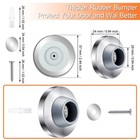 Blulu Concave Wall Door Stopper Door Bumper Stainless Steel Wall Protector Fl   
