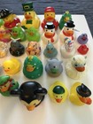 Rubber Ducks Lot Of 56 Assorted Duckies Jeep Bath Toys Mix Sizes Styles See Pics