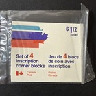 Canada Post   592 Babn Pl No  1 Sealed 4x Corner Plate Block Set - Fv  1 12