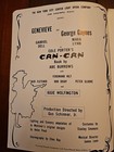 Genevieve   Ny City Center    can-can   Souvenir Program  1962  Gabriel Dell