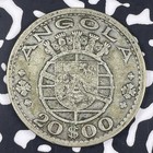 1952 Angola 20 Escudos Lot c9517 Silver 