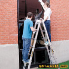 5-in-1 17-ft  Aluminum Telescoping Multi-position Step Ladder  300 Lbs  Load Cap