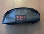 Tumi For Delta Black Zip Travel Pouch Pouch Zip Case