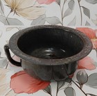 Vintage Antique Child s  Doll Enamelware Gray Speckled Chamber Potty Pot
