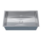 32 Inch Undermount Kitchen Sink  16 Gauge Stainless Steel Single Bowl Sink