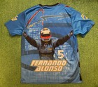 Vintage Fernando Alonso T Shirt Mens Xl Renault Racing Aop World Champion Vtg