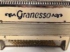 Vintage Granesso Button Accordion - Working  Needs Tuning - Rare Collectible
