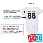 Personalized Denver Broncos Gerber Baby Onesie   Cotton Custom Bodysuit