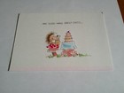 Vtg Greeting Card Hillary Hedgehog Hallmark Diet Tomorrow Cute Card Friendship