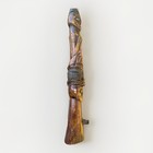 Antique African Ceremonial Axe Shaman Carved Hatchet Figural Erect Phallus