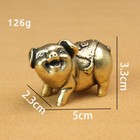 1pc Vintage Pure Copper Pig Statue Home Decorative Ornaments Antique Copperware