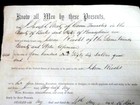 1864 Antique Matz To Reisht Deed Berks County Pa Revenue Stamps Dewes Legal Doc