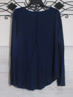 New Directions Knit Women s Top Size M Long Sleeve Blue Scoop Neck