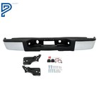 Chrome Rear Bumper Assembly For Chevy Silverado Gmc Sierra 1500 2007-2013 2012