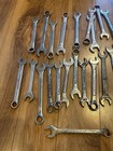 Wrench Lot Of 34pc  Sae Metric Combination Open End Mixed Brands Various Sizes