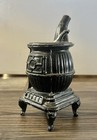Antique Vntg Miniature Cast Iron Potbelly Stove Salesman   s Sample Stove Mini