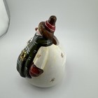 Snowman Tea Light Holder Delton Hand Painted Winter Christmas Stars Red Hat 5 