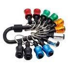 12pc Color Keychain Quick Change Connecting Rod 1 4 Hexagonal Handle Screwdriver
