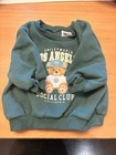 Smiley World Los Angeles  Social Club Bear Baby Sweater 6 Months