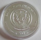 Rwanda 50 Amafaranga 2013 Wildlife Cheetah Fabulous 15 Privy 1 Oz Silver