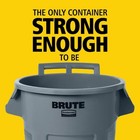 Rubbermaid Commercial 2131929 Brute 44 Gal Round Trash Can  Gray  None 