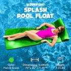 Trc Recreation Splash 1 25in Thick Foam Swimming Pool Float Mat Fierce Green