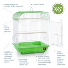 Prevue Pet Products South Beach Flat Top Bird Cage - Ideal For Finches  Canar   