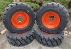 4-heavy Duty 12-16 5 Sks-7 Skid Steer Tires rims For Bobcat   More-12x16 5-14ply