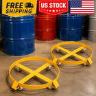 2pcs Heavy Duty Drum Dolly For 55-gallon Barrels 1000 Lbs Capacity Sturdy Steel