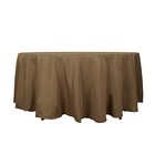 Taupe 108  Round Polyester Tablecloth Wedding Reception Supplies Dinner Sale