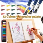 Watercolor Workbooks For Beginners  Water Without Paint Set  Flowers A 