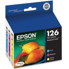 Set 4 Genuine Epson 126 Ink T126 T126520 T126120 Wf 60 630 633 635 840 Nx430 330