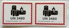 Un3480 Lithium Ion Shipping Label Stickers  12 Count  Quality Vinyl 3 25 X 4 25   