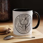 Federal Bureau Of Control Themed Fbc Coffee Mug  Gift For Alan Wake Fans