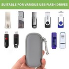 Usb Flash Drive Case  Thumb Drives sd memory Cards stick sdxc Sdhc Grey