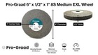 Pro-graad Exl Deburring Wheel - 6  X 1 2  X 1  8s Medium - Silicon Carbide -    