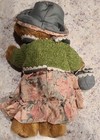 Dan Dee Collectors Rare 16  Brown Bear Tapestry Dress Green Jacket Very Special 