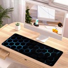 Gaming Mouse Pad     Large Extended Desk Mat 31 5 X 11 8 In    Futuristic Black Hone