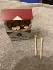Lot Of 5 Boxes -golf Monkee Bamboo Wooden Tees In Beautiful Box 2 3 4 Inch Tees