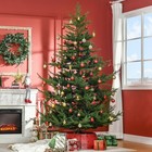 Homcom 7 5 Ft  Artificial Unlit Christmas Tree With Stand -