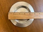 Vintage Hammered Silver Metal Coasters Pier 1 Drinks Entertainment Set Of 6 5   