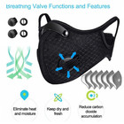 Half Face Cover Dust Mask Respirator With Filters Anti Air Pollution Facepiece