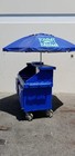 Cambro Cvc724110 Blue Camcruiser Concession Vending Cart With Good Conditions