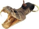 Treasure Gurus Eastern Diamondback Rattlesnake Head Keychain 100  Real Taxide   