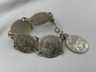 1940s Cuba Story Panel Bracelet Rumba Dance Criollo Cubano Repousse Vintage