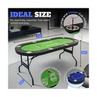 Casino Combo Game Table 8 Player Poker Table With Blackjack And Texas Holdem Mat