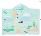 Pottery Barn Kids Deep Sea Baby Beach Hooded Towel  Nursery Wrap    Blue  Multi