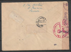 Slovakia   1944  Registered Censored Cover To Zlin   See 